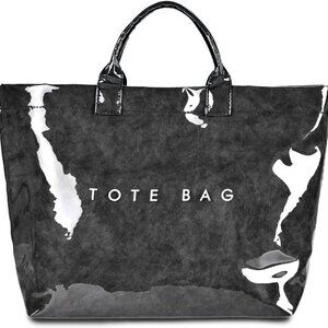 PVC Tote Bag Large Capacity Waterproof Fashion Shopping Travel Hobo Bag